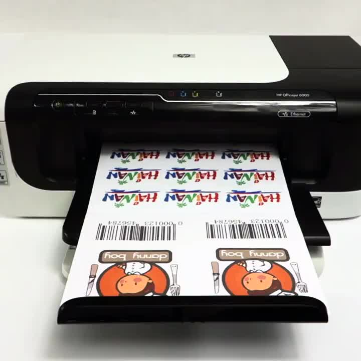 Papier autocollant en vinyle imprimable pour imprimante laser